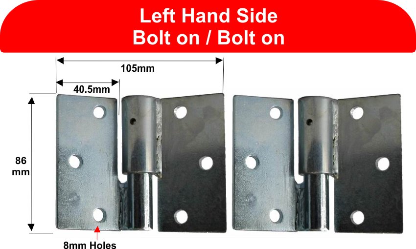 Heavy Duty Gate Hinges with Ball Bearing 